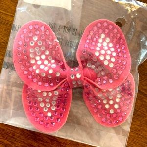 Vera bradley pink butterfly crystal rhinestone hair bow clip